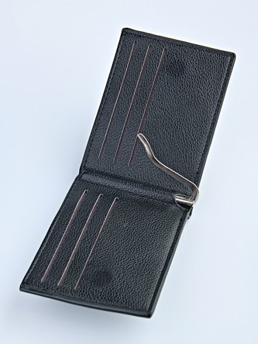 YS Зажим для денег с кошельком "102" (эко-кожа)