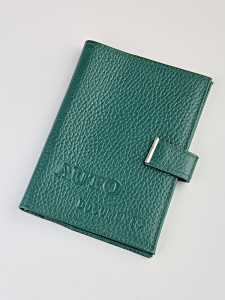 YW-48 Обложка на автодокументы с паспортом с кнопкой Barez