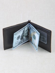 YD Зажим для денег с отделом для монет на молнии "Barez Z-6"